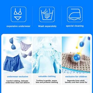 Portable Washing Machine 5L Wash Bucket Foldable Small Portable Laundry Machine Mini Washing Machine Ultrasonic Turbine Washer for Underwear, Sock, Baby Clothes, Travel, Camping, Dorm, RV, Home