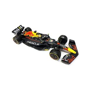 HTLNUZD Bburago 1/24 2022 New F1 RB18#1 for Verstappen Champion Racing Compatible with Red Bull 1:24 Static Alloy Car Die Cast Model Collectible Gift, Black