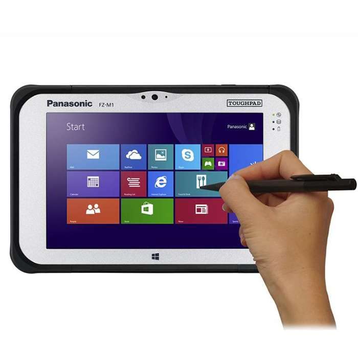 Panasonic Toughpad FZ-M1 MK2, 7 Inch WXGA 10-Pt MultiTouch, Intel Core m5-6Y57 1.10GHz, 8GB, 256GB SSD, 4G LTE, Barcode Reader, Bridge Battery, Webcam, Windows 10 Pro