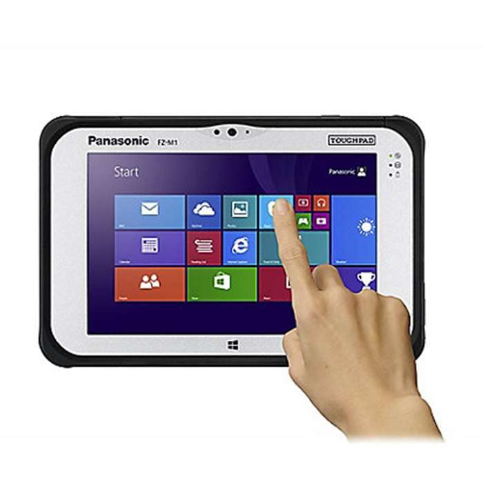 Panasonic Toughpad FZ-M1 MK2, 7 Inch WXGA 10-Pt MultiTouch, Intel Core m5-6Y57 1.10GHz, 8GB, 256GB SSD, 4G LTE, Barcode Reader, Bridge Battery, Webcam, Windows 10 Pro