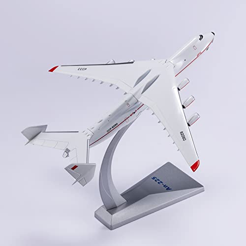 NUOTIE AN-225 Mriya 1:400 Scale Model Aircraft Kit Toy, Metal Die-cast Transport Aircraft Model with Display Stand, Adult Airplane Model Kits Gift (Russia)