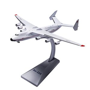 nuotie an-225 mriya 1:400 scale model aircraft kit toy, metal die-cast transport aircraft model with display stand, adult airplane model kits gift (russia)