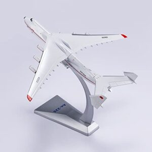 NUOTIE AN-225 Mriya 1:400 Scale Model Aircraft Kit Toy, Metal Die-cast Transport Aircraft Model with Display Stand, Adult Airplane Model Kits Gift (Russia)