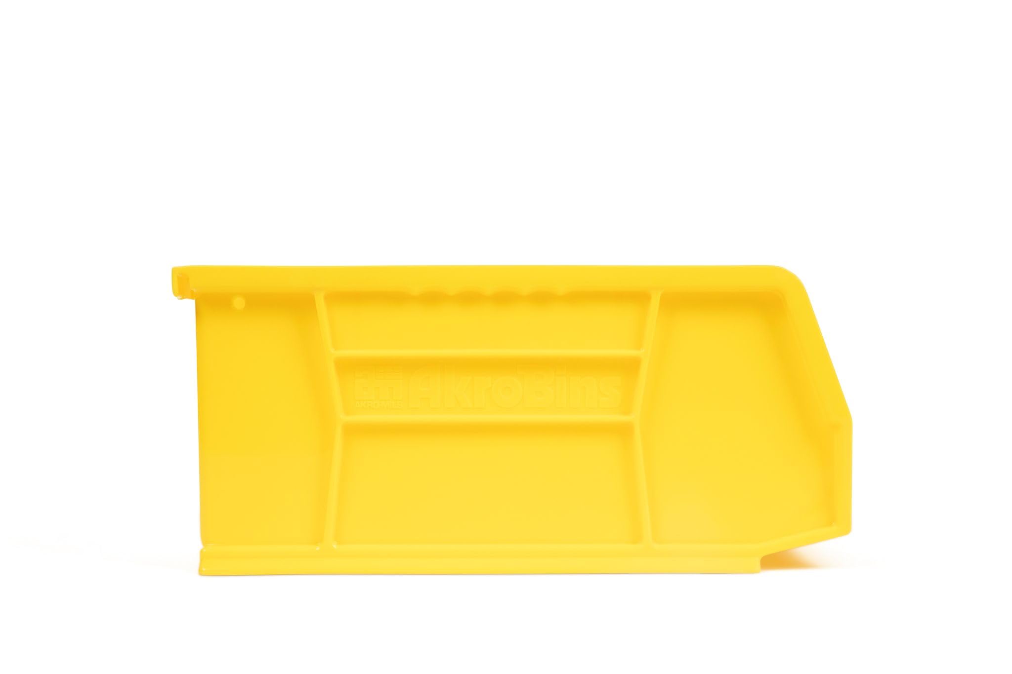 Hudson Exchange 11" x 11" x 5" Plastic Stackable Storage Bin and Hanging Container (Yellow)