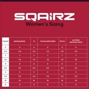 SQAIRZ Freedom Mesh Women's Athletic Golf Shoes, SQAIRZ Golf Shoes, Designed for Balance & Performance, Replaceable Spikes, Breathable, Golf Shoes Women with Spikes, Womens Golf Shoes, Golf Footwear