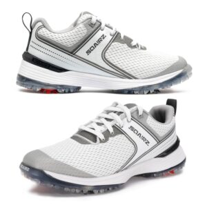 SQAIRZ Freedom Mesh Women's Athletic Golf Shoes, SQAIRZ Golf Shoes, Designed for Balance & Performance, Replaceable Spikes, Breathable, Golf Shoes Women with Spikes, Womens Golf Shoes, Golf Footwear