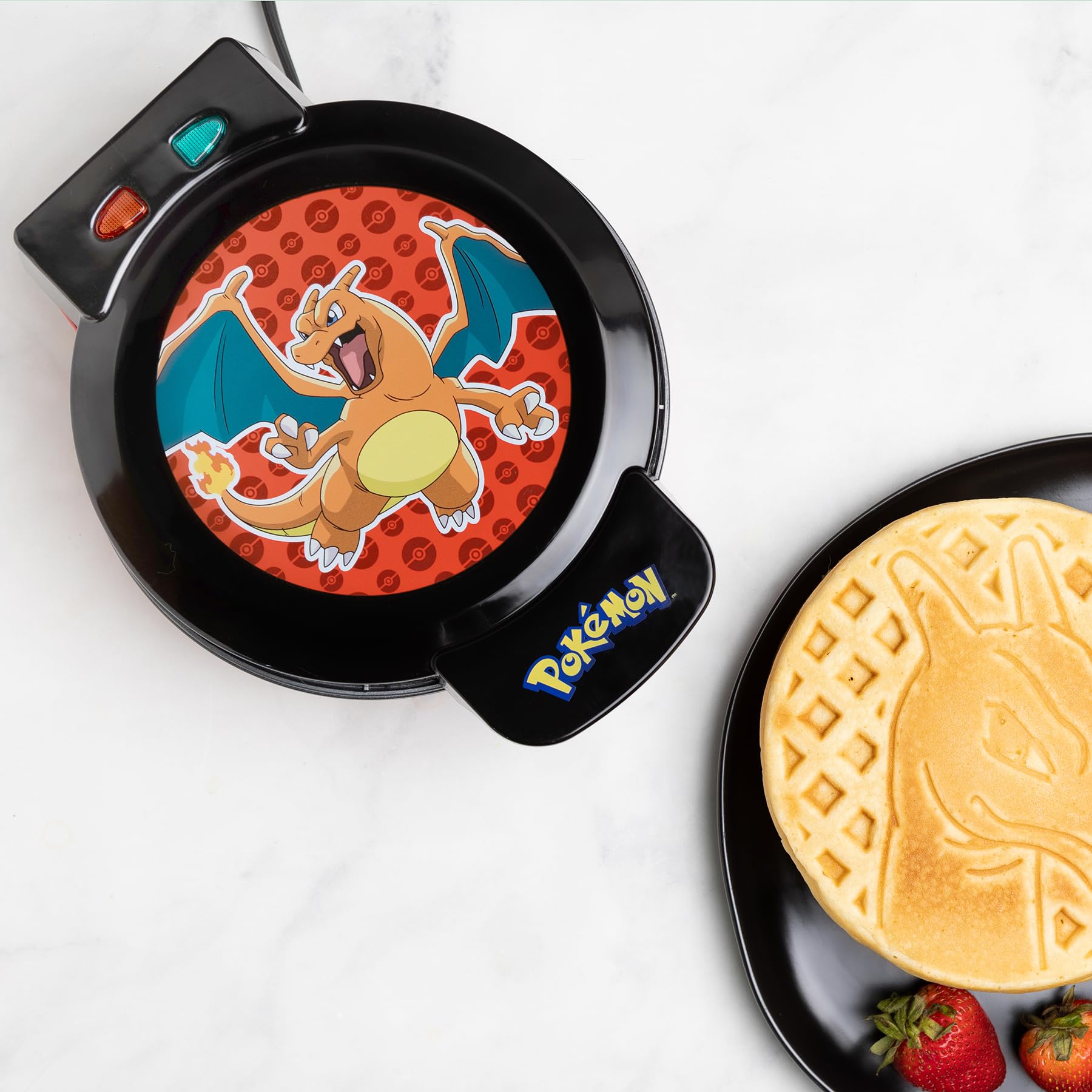 Uncanny Brands Pokémon Charizard Waffle Maker - Make Bounty Charizard Waffles - Kitchen Appliance