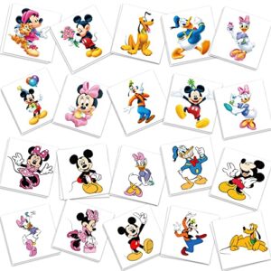 40 pcs micke mouse tattoo sticker party favors, mouse temporary tattoos mouse birthday party supplies for kids boys and girls goody bag treat bagfor water bottle phone skateboard decoration