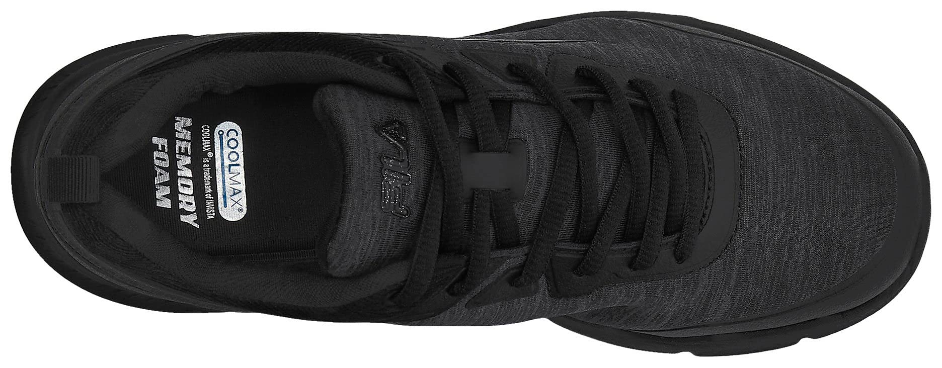 Fila Womens Memory Speedchaser 4 Running Shoes 8 Black Heather