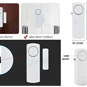 AVAHISTA Ultimate Home Security Bundle 3-in-1 Portable Door Lock Door Stop Alarm 2 Sets of Door/Window Sensor Alarms Heavy Duty Protection for Travel. Home/Apartment Security Package