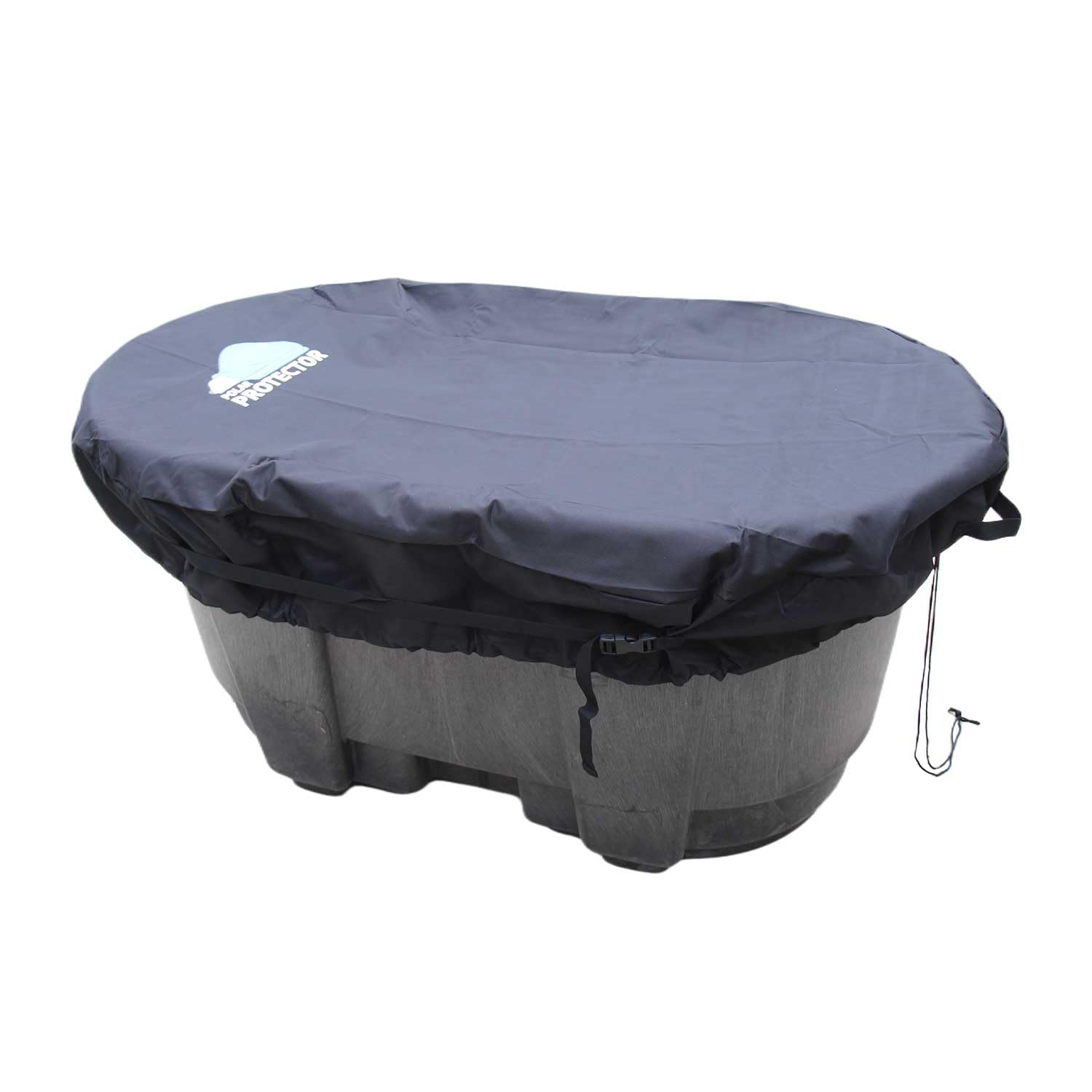 Polar Protector - 150 Gallon Oval Stock Tank Cover Ice Water Therapy Ice Bath Cover Cold Water Cover 150 Gallon Oval Stock Tank Waterproof Rip Proof Tough Keeps Tanks Clean