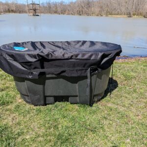 Polar Protector - 150 Gallon Oval Stock Tank Cover Ice Water Therapy Ice Bath Cover Cold Water Cover 150 Gallon Oval Stock Tank Waterproof Rip Proof Tough Keeps Tanks Clean