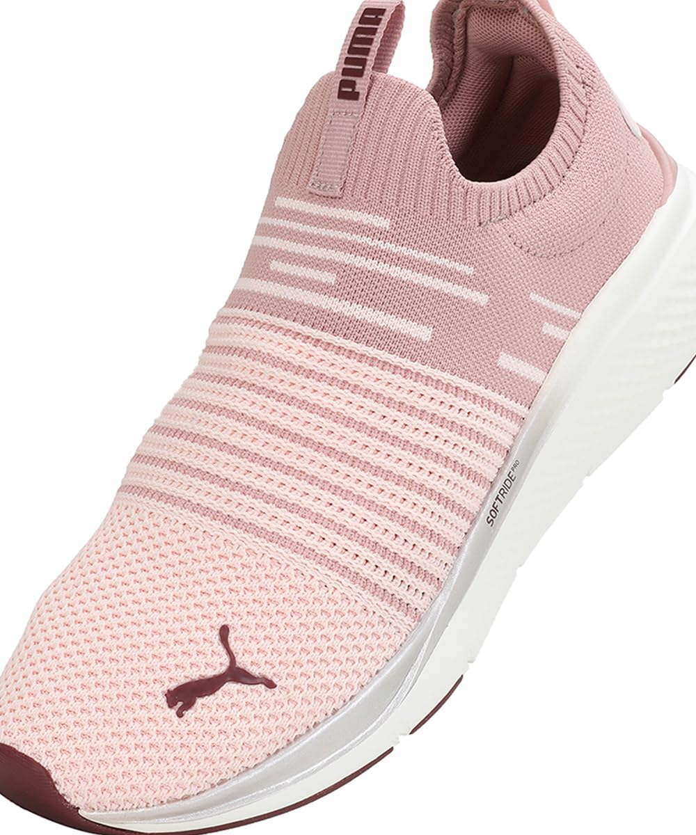 Puma Unisex-Adult Softride Pro Echo Slip-on Running Shoe, Frosty Pink-Future Pink, 6 UK