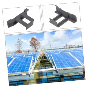 VILLCASE 30 Pcs Solar Drainage Buckle Clip Holder Solar Panel Water Clip Solar Panel Clamps Solar Panel Cleaning Solar Panel Water Clamp Solar Stagnant Clamp Automatic Battery Abs