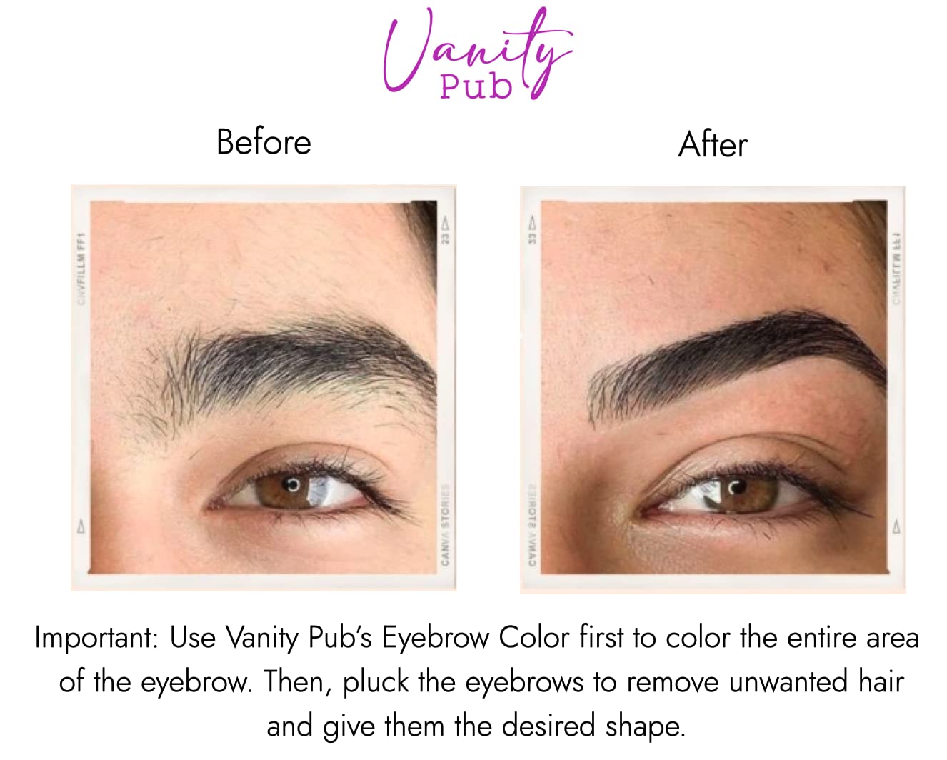 Vanity Pub Eyebrow Color Kit Dark Brown