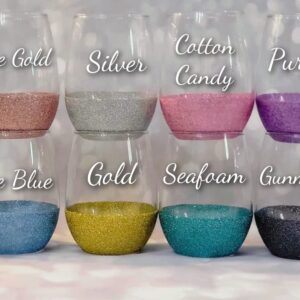 Birthday Glitter Shot Glass, Age, Name (Shot, Cotton Candy)