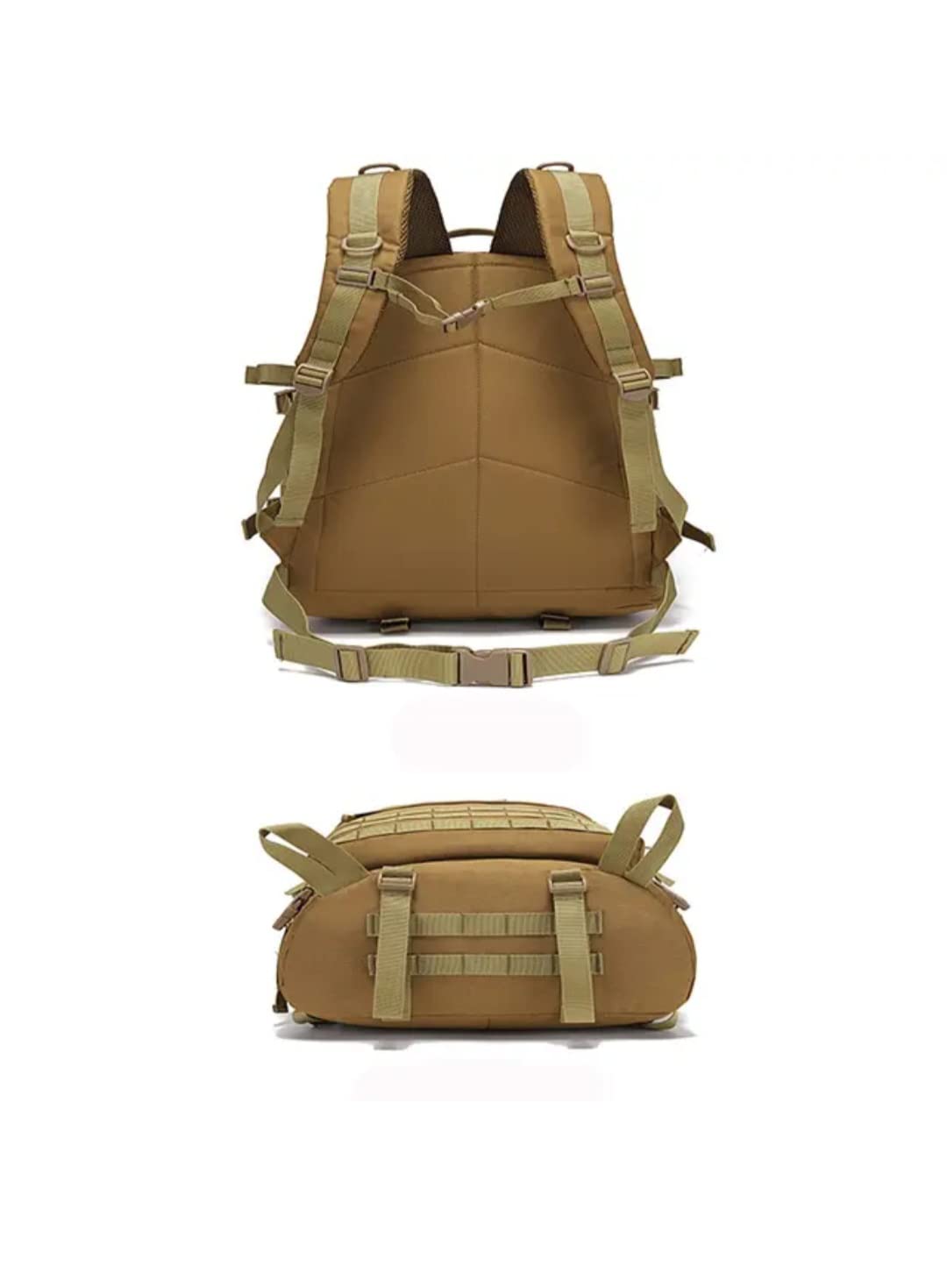 WIGGINOUT Tactical Backpack Military Large Army Daypacks (khaki)