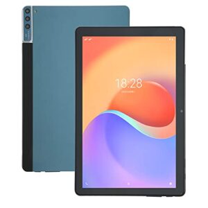 10 inch 1920 x 1080 ips tablet for android 11, 12gb ram 128gb rom, 64 bit octa core processor 1.6 ghz, 4g calling tablet, 5g wifi, dual sim card slot, 8 mp + 16 mp, blue