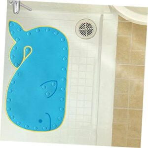 1pc Bath Mat for Bath Cushion Tub Anti-Skid Mat Door Mat Whale Shape Rugs Bathtub Mat Floor Mat Non- Mat Blue Climbing Mat Soft Floor Play Mat