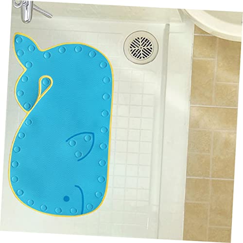 1pc Bath Mat for Bath Cushion Tub Anti-Skid Mat Door Mat Whale Shape Rugs Bathtub Mat Floor Mat Non- Mat Blue Climbing Mat Soft Floor Play Mat