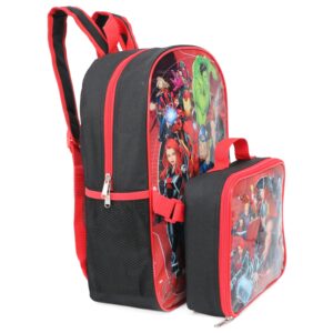 Ruz Marvel Avengers Backpack With Detachable Lunch Box (Red Multi)