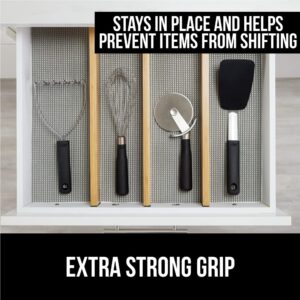 Gorilla Grip Drawer and Shelf Liner and Durable Kitchen Cutting Board, Shelf Liner Size 17.5 in x 10 FT, Strong Grip, Cutting Board Set of 3, Nonslip Handle and Border, Both in Gray, 2 Item Bundle