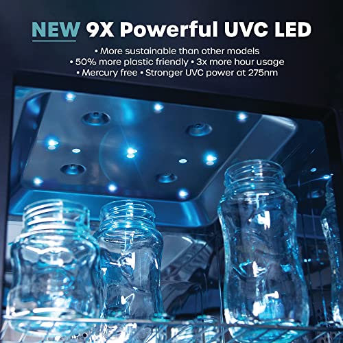 Wabi UVC LED Sanitizer & Dryer Ultra (White + Gunmetal Trim)