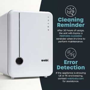 Wabi UVC LED Sanitizer & Dryer Ultra (White + Gunmetal Trim)