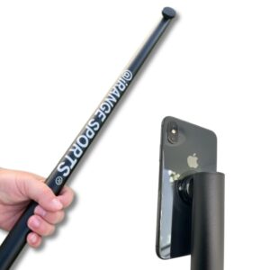 Phone Monopod Stick by iRangeSports - 37 INCH Heavy Duty Aluminum - Magsafe Compatible - Lightweight & Portable Phone Stand - Easily Film Steady Video On and Off The Golf Course - 5 Stars