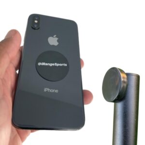 Phone Monopod Stick by iRangeSports - 37 INCH Heavy Duty Aluminum - Magsafe Compatible - Lightweight & Portable Phone Stand - Easily Film Steady Video On and Off The Golf Course - 5 Stars