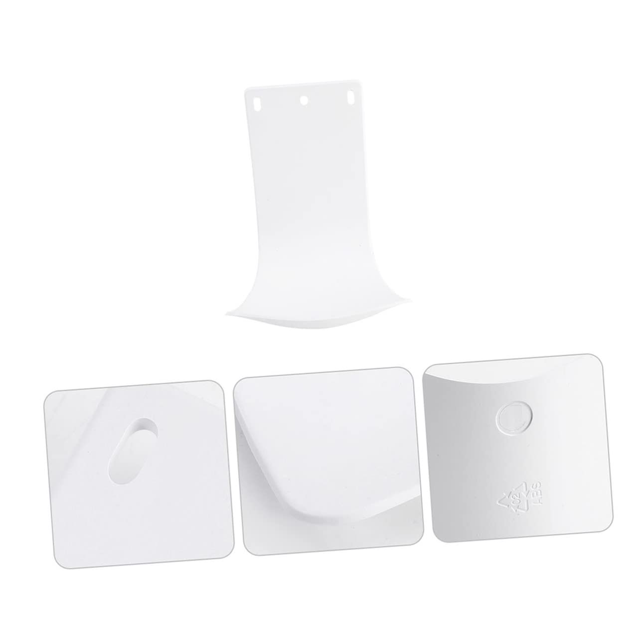 Mobestech 2pcs Plastic Water Tray Automatic Dispenser Trays Foam Soap Dispenser Tray Washer Pan Tray Soap Dispenser Bracket Soap Dispenser Wall Mount Drip Tray White Abs Household Decorate