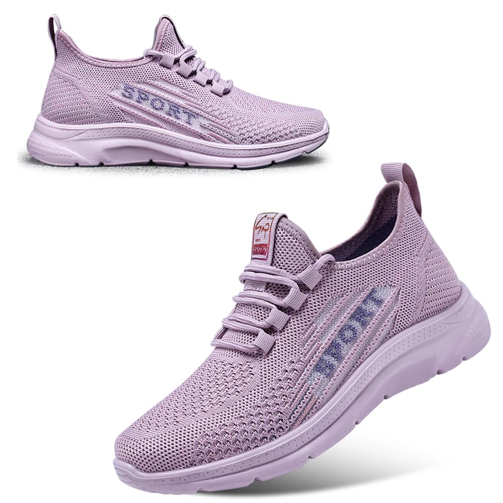 Cozystep Women's Walking Shoes Lightweight Running Sports Shoes Breathable Mesh Fashion Sneakers.