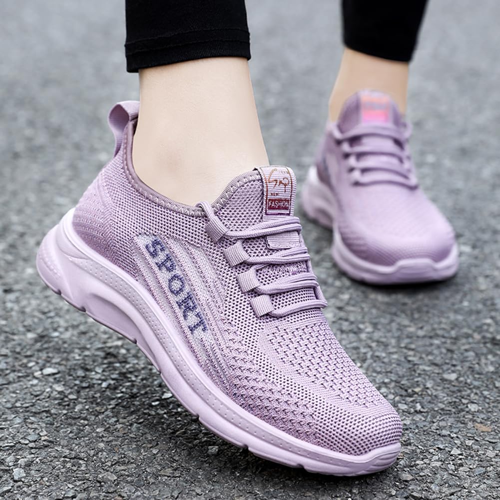 Cozystep Women's Walking Shoes Lightweight Running Sports Shoes Breathable Mesh Fashion Sneakers.