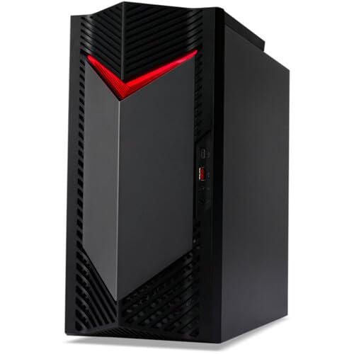 acer Nitro 50 N50 Gaming Desktop Computer - 12th Gen Intel Core i9-12900K 16-Core up to 5.2 GHz CPU, 64GB RAM, 2TB NVMe M.2 SSD, GeForce RTX 3060Ti 8GB GDDR6 GPU, Intel Wi-Fi 6, Windows 11 Home.