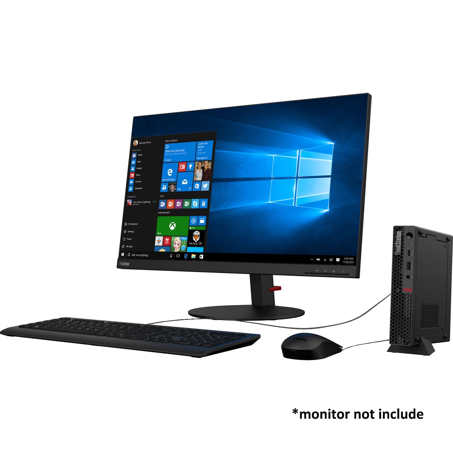 Lenovo ThinkStation P340 Mini Business Desktop PC (Intel 8-Core i7-10700T vPro, 64GB RAM, 2TB SSD, NVIDIA T1000 Graphics) Tiny Workstation, 3-Yr WRT, KB, Mouse, DP, Wi-Fi, Win 11 Pro w/HDMI Cable