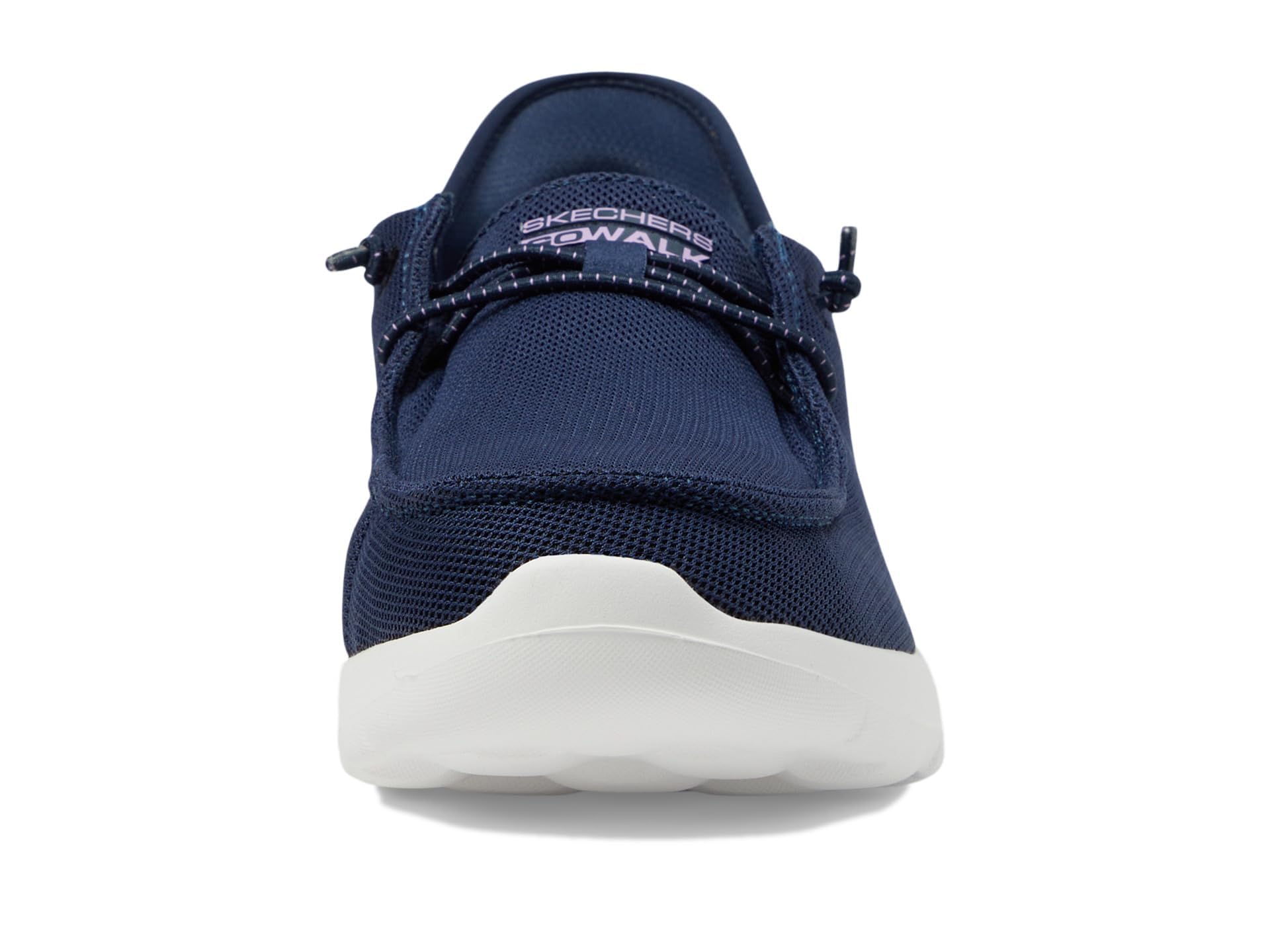 Skechers Women's Hands Free Slip-Ins Go Walk Joy Moc Toe Casual Shoe Sneaker, Navy/Lavender, 7