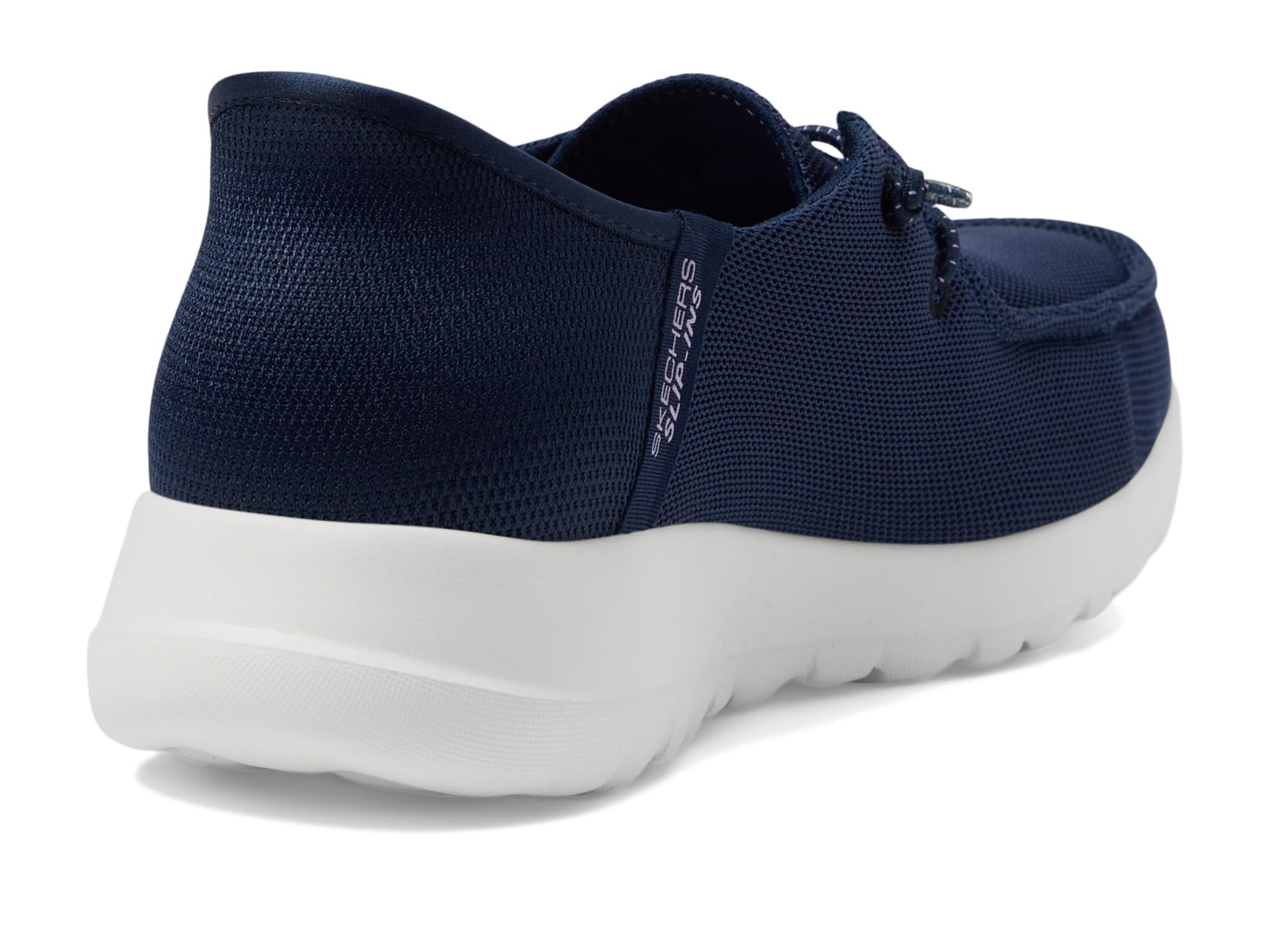 Skechers Women's Hands Free Slip-Ins Go Walk Joy Moc Toe Casual Shoe Sneaker, Navy/Lavender, 7