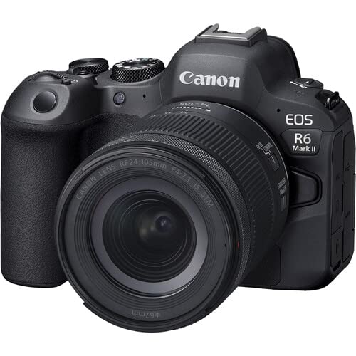 Canon EOS R6 Mark II Mirrorless Camera with 24-105mm f/4-7.1 Lens.(STM) + Case + 64GB Memory(26pc Bundle)