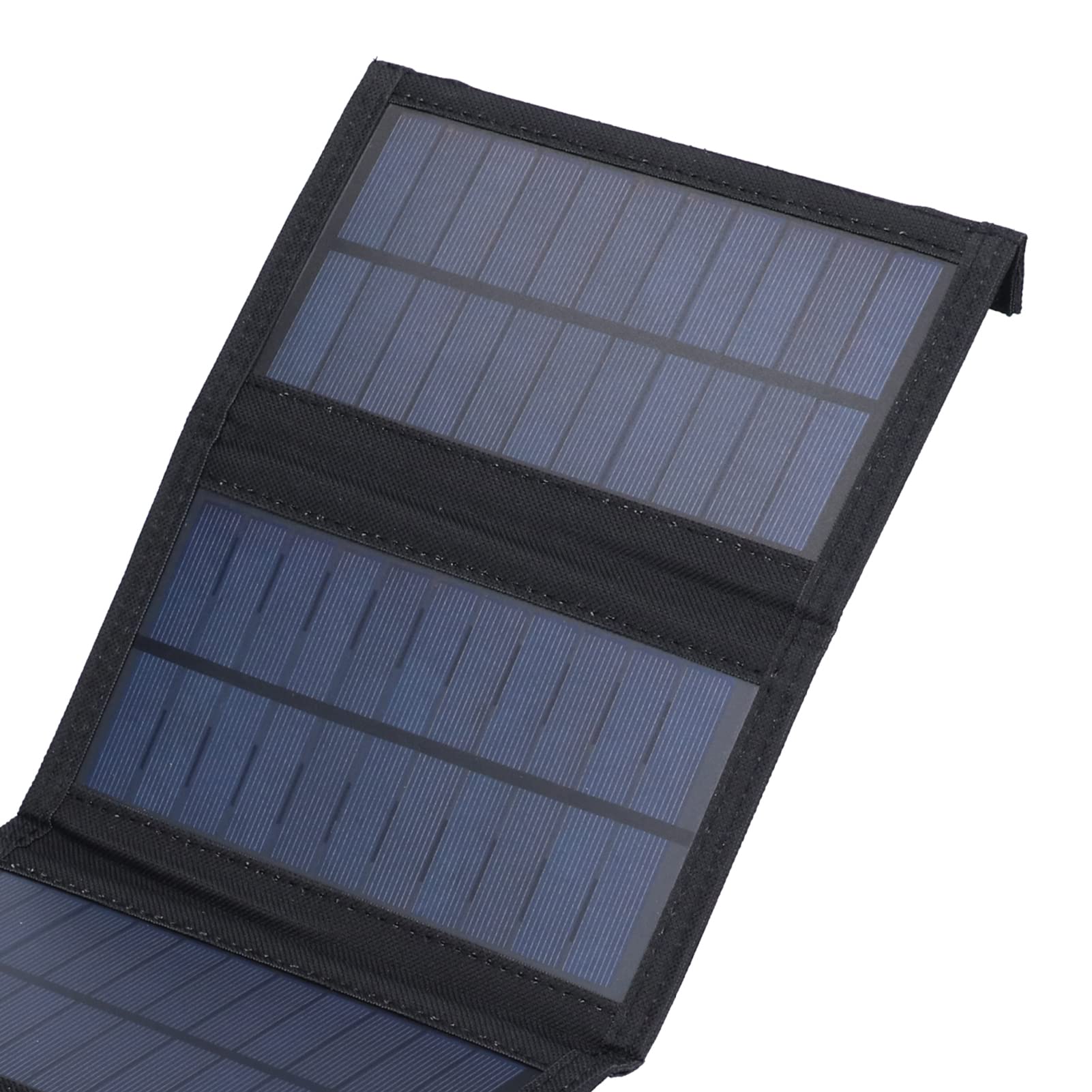 20W USB Solar Panel Foldable Portable Polycrystalline Silicon Solar Cell, Outdoor Charger, Suitable for Outdoor Camping and Travel (Black)