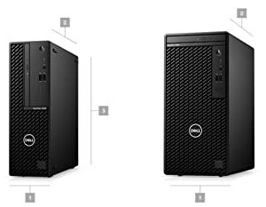 Dell Optiplex 3000 3090 SFF Small Form Factor Desktop Computer Tower (2021) | Core i5-2TB SSD Hard Drive - 64GB RAM | 6 Cores @ 4.5 GHz Win 10 Home