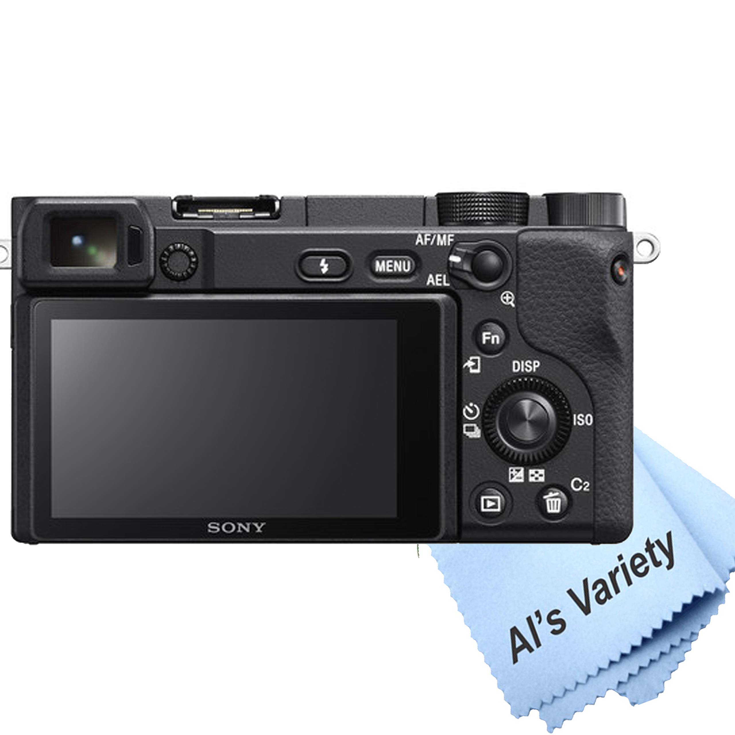 Sony a6400 Mirrorless Digital Camera Body Only (No Lens) + 64GB Memory + Case+ Steady Grip Pod + Tripod+ Software Pack + More (30pc Bundle)