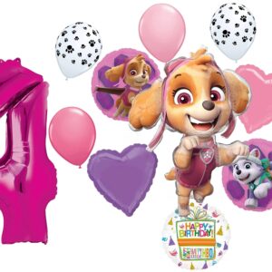 Paw Girl Pups on Patrol Skye 4th Birthday Party Supplies Balloon Bouquet Decorations