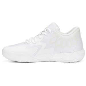 puma womens mb.01 lo basketball sneakers athletic shoes - white - size 10 m