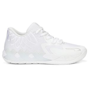 PUMA Womens Mb.01 Lo Basketball Sneakers Athletic Shoes - White - Size 10 M