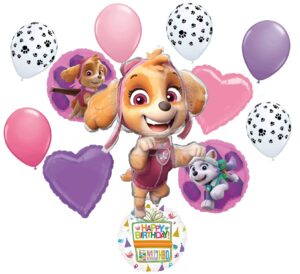 paw girl pups on patrol skye birthday party supplies balloon bouquet decorations
