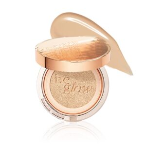 espoir pro tailor be glow cushion new class #4 beige 0.46 oz | refill not included | long-lasting dewy cushion foundation | radiant & glow skin with buildable coverage | korean cushion foundation