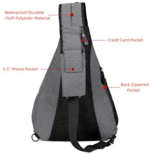 Oversize Sling bag for men and Women Big Sling Backpack Crossbody Shoulder Bag Waterproof XB-13 (NL)