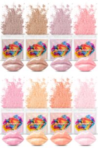 marblers lip safe mica powder colorant set [nudie 8 color set] |cosmetic | epoxy resin pigment | dye | non-toxic, vegan, cruelty-free | lip gloss, nails, body butter, bath bomb, candle & soap making