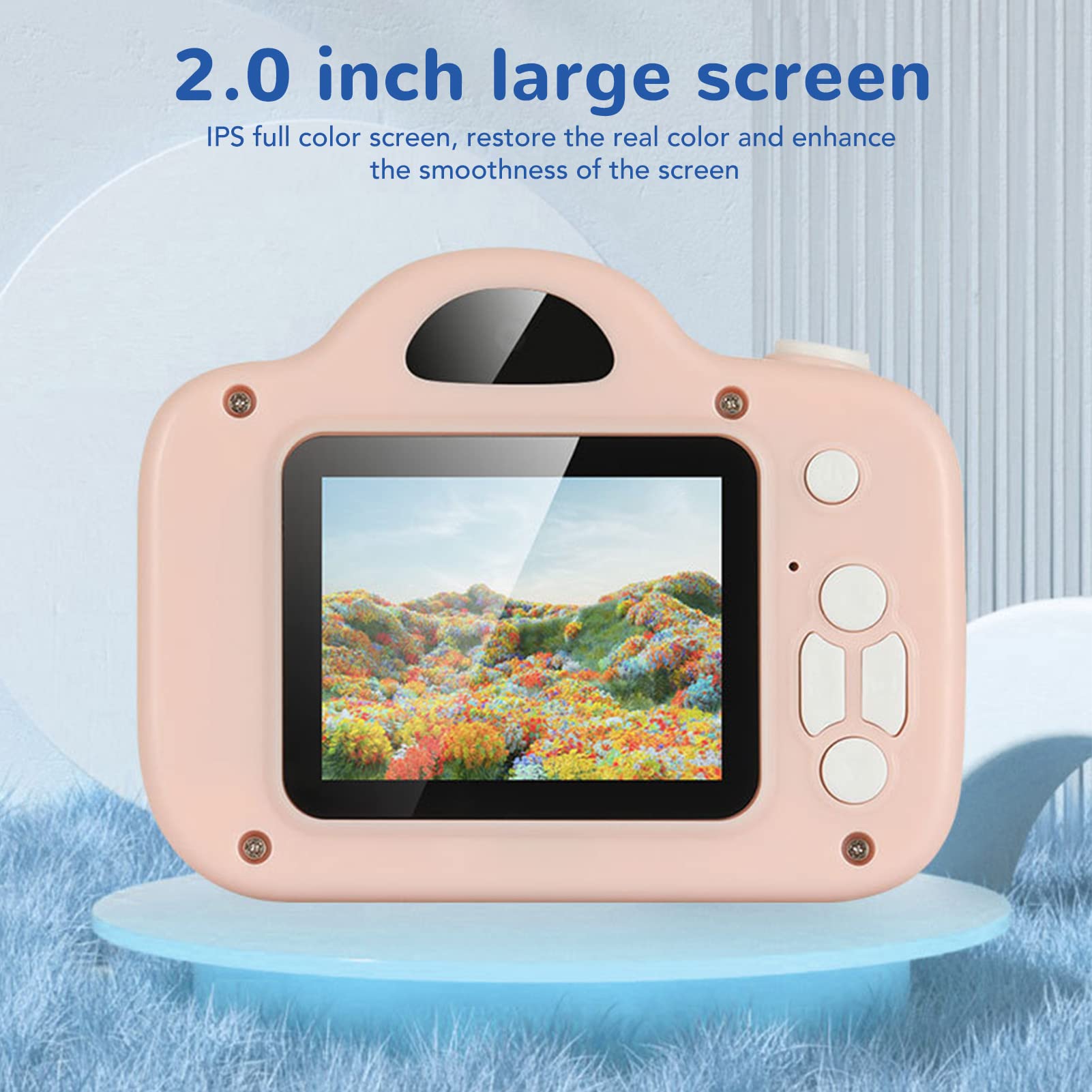 Kids Camera, Easy to Use 400mAh Drop Proof Children Digital Camera 20MP for Travel