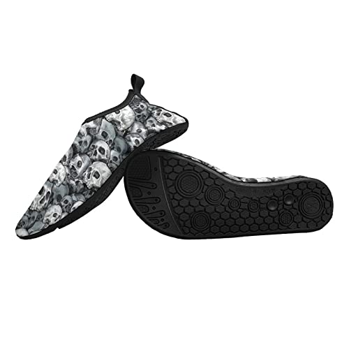 Skull Skeleton Water Shoes for Men Women Quick-Dry Aqua Socks Swim Beach Barefoot Yoga Sportwear Pool Camping